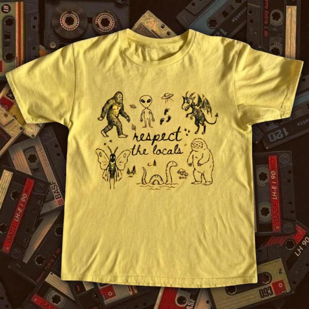 Yellow Respect The Locals Graphic Tee